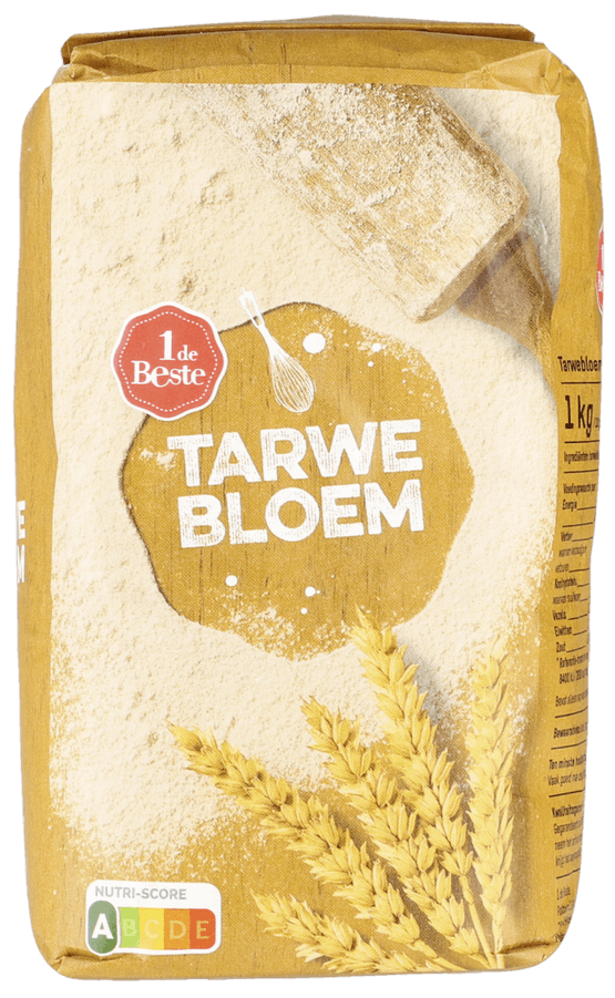 Foto van 1 de Beste Tarwebloem op witte achtergrond