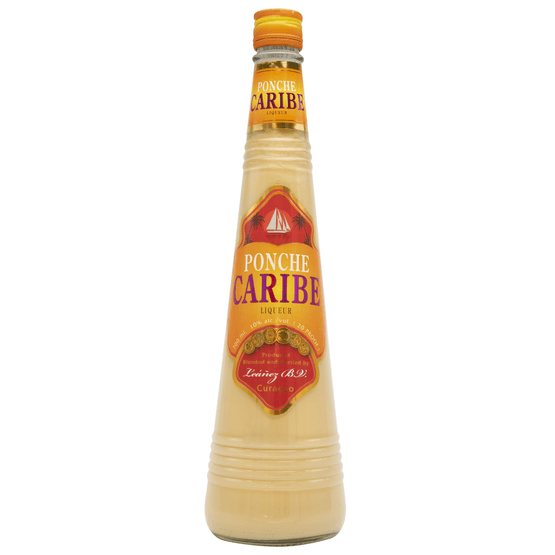 Foto van Ponche Caribe Likeur op witte achtergrond