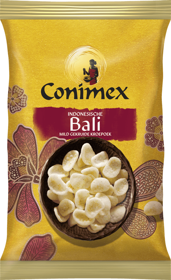 Foto van Conimex Kroepoek bali op witte achtergrond