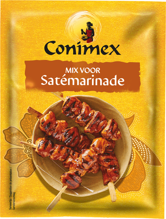 Foto van Conimex Marinade sate op witte achtergrond