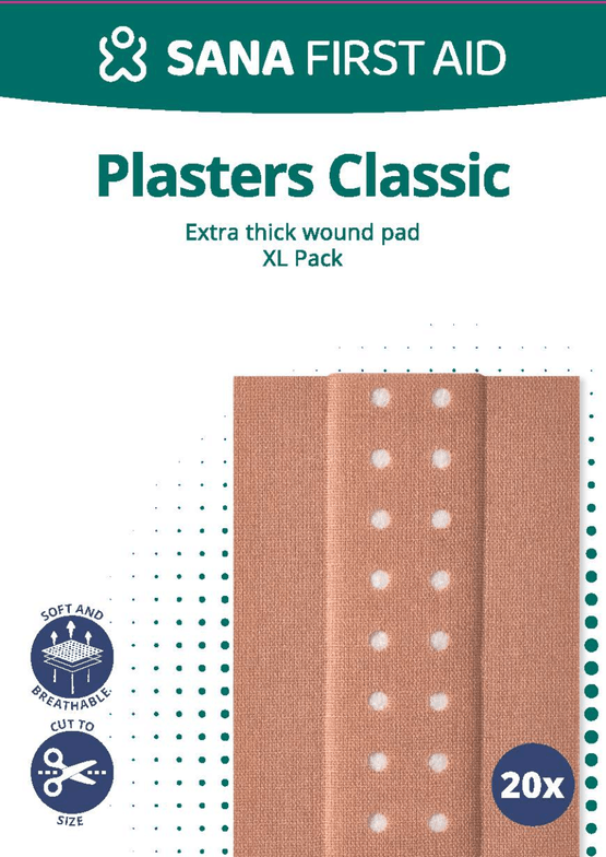 Foto van Sana First Aid Pleisters classic 6cm op witte achtergrond