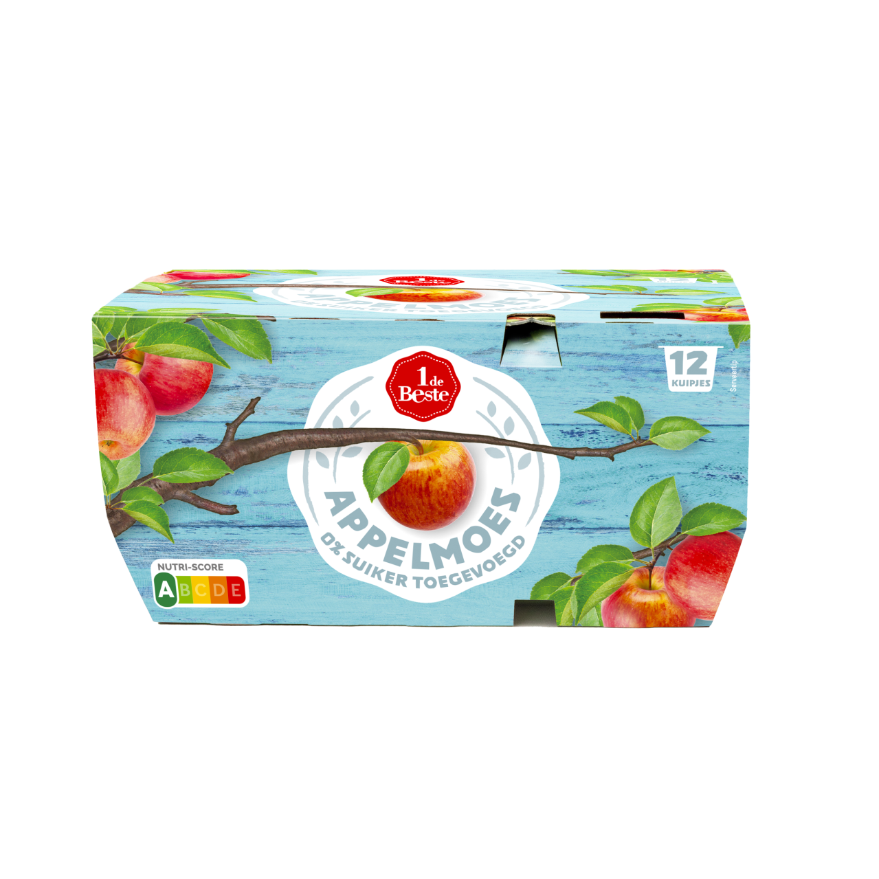 1 de Beste Appelmoes 0% suiker 2x6