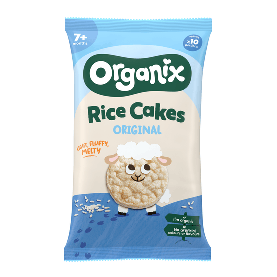 Foto van Organix Rice cakes original 7+mnd op witte achtergrond