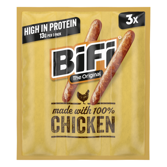 Foto van Bifi Chicken 3-pack op witte achtergrond