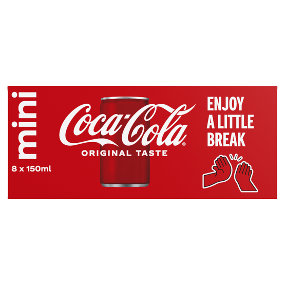 Foto van Coca-Cola Regular 8 x 15 cl op witte achtergrond