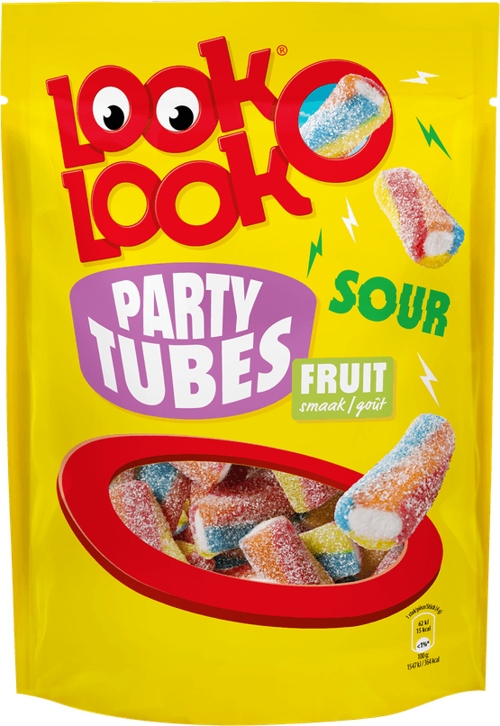 Foto van Look O Look Party tubes op witte achtergrond