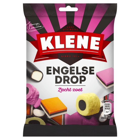 Foto van Klene Engelse drop op witte achtergrond