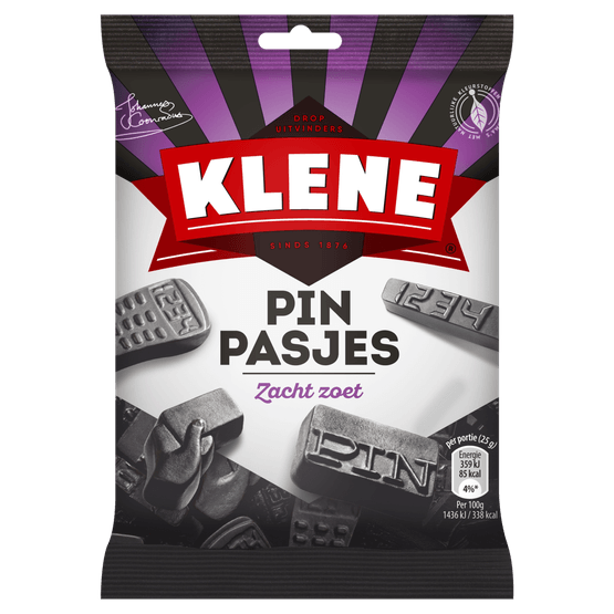 Foto van Klene Pinpasjes op witte achtergrond