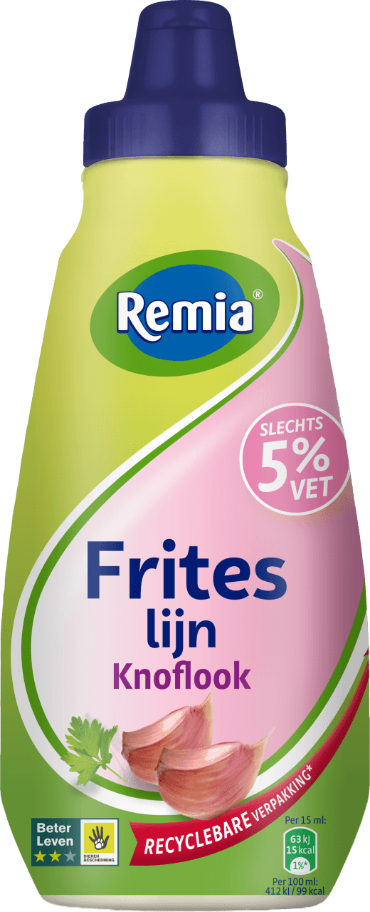 Foto van Remia Friteslijn knoflook op witte achtergrond