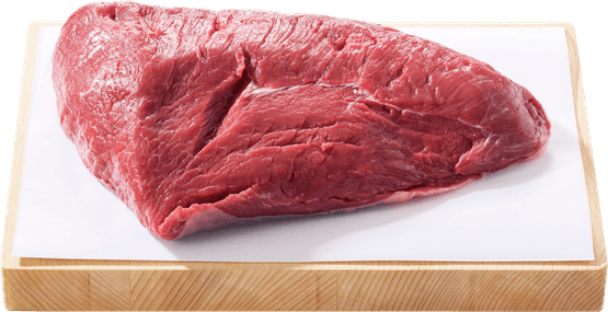 Foto van Vleeschmeesters Picanha op witte achtergrond