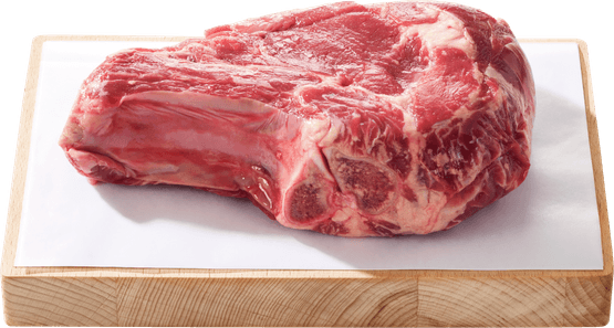 Foto van Vleeschmeesters Cote de boeuf op witte achtergrond