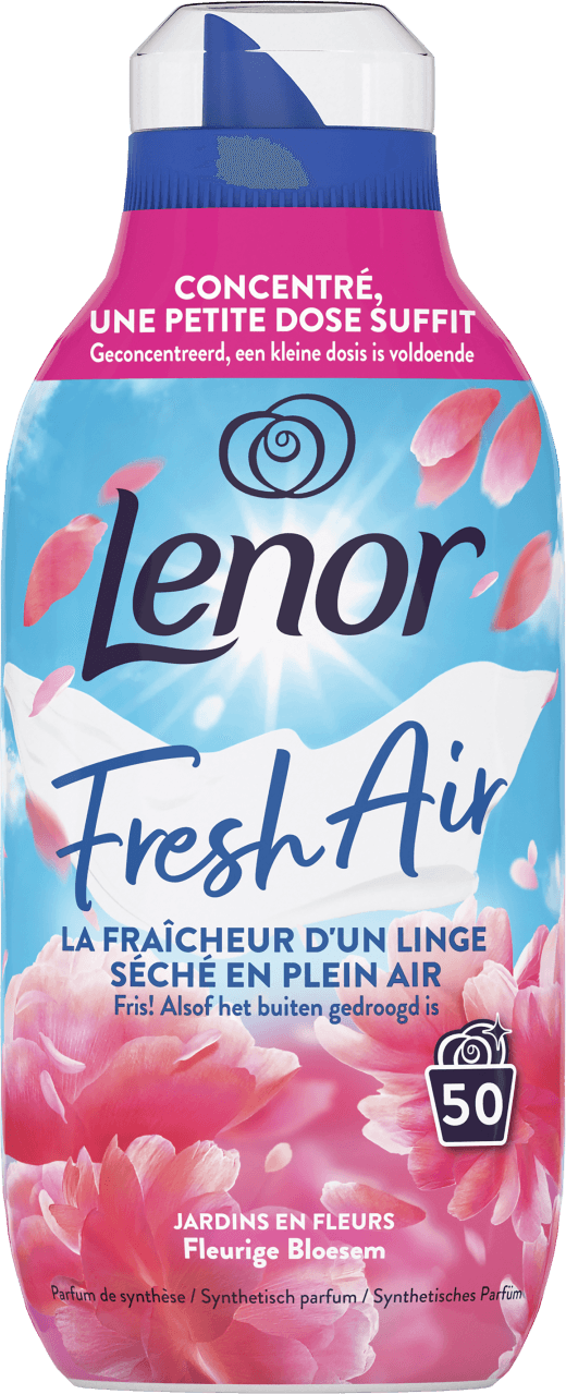 Foto van Lenor Wasverzachter fresh air bloesem 50wb op witte achtergrond