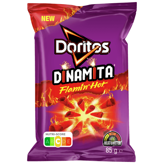 Foto van Doritos Dinamita op witte achtergrond