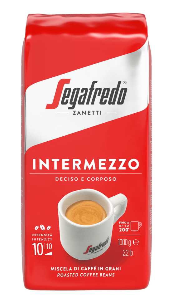 Foto van Segafredo Koffiebonen intermezzo op witte achtergrond