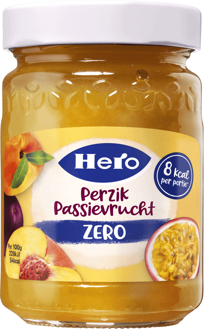 Hero Jam perzik passievrucht zero