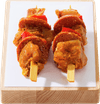 Thumbnail van variant Vleeschmeesters Kipdij spies met chorizo 2 st.