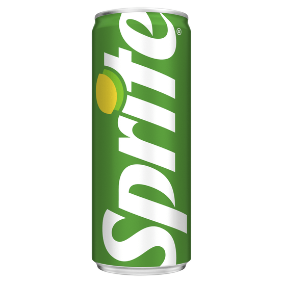 Foto van Sprite Refresh los blik op witte achtergrond