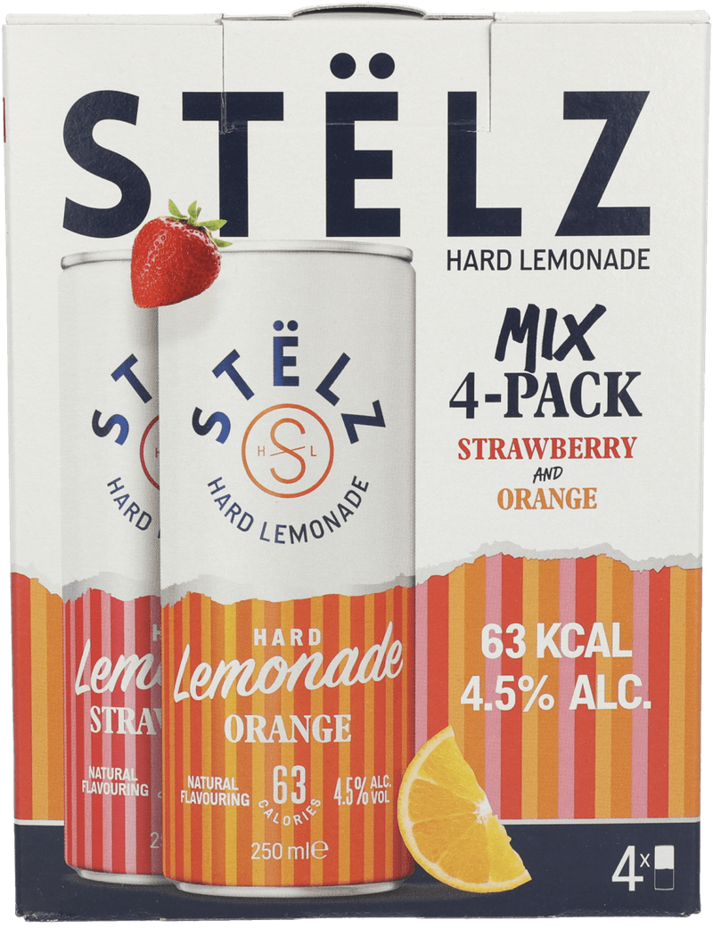 Stelz Hard lemonade strawberry & orange