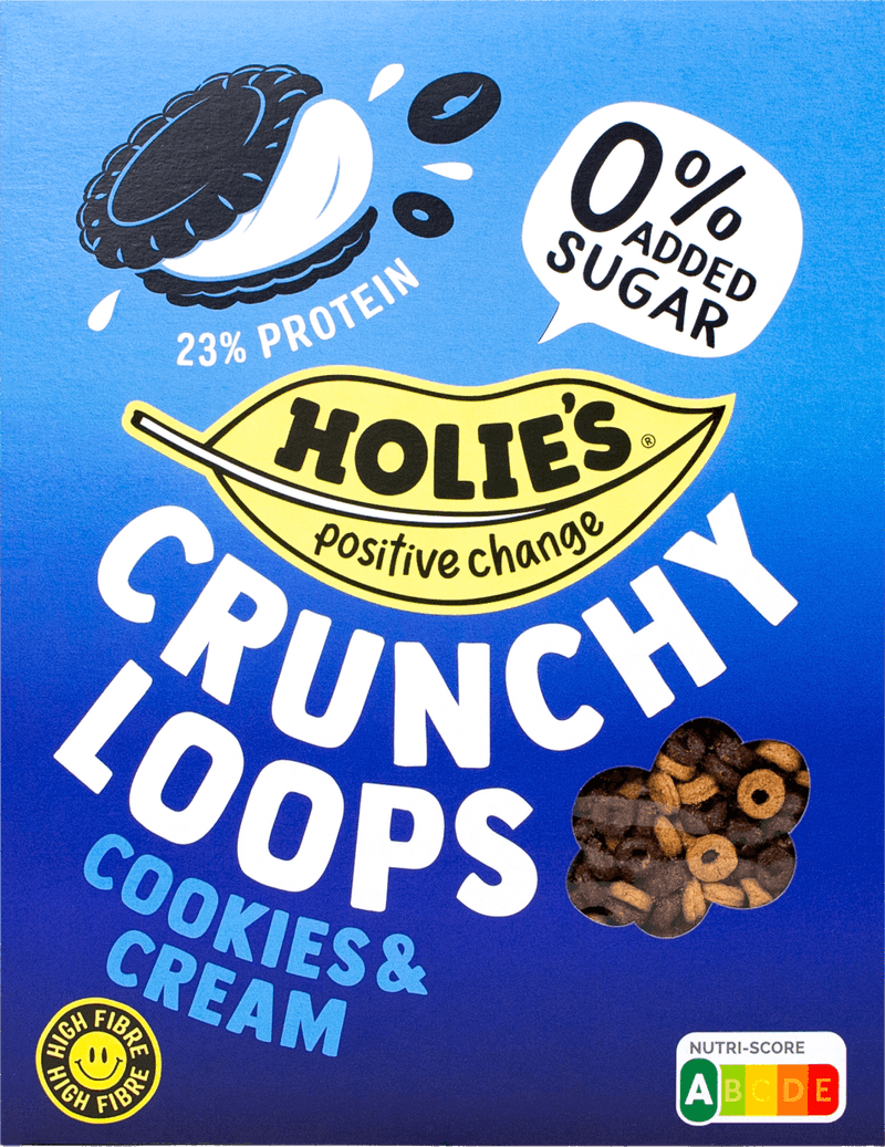 Holie's Crunchy loops cookies & cream