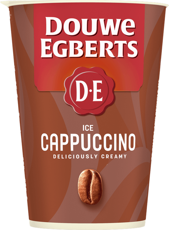 Foto van Douwe Egberts Ice cappuccino op witte achtergrond