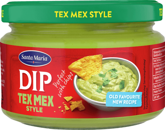 Foto van Santa Maria Dip tex mex style op witte achtergrond
