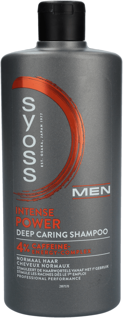 Foto van Syoss Shampoo men power op witte achtergrond