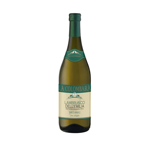 Foto van Colombara Lambrusco bianco op witte achtergrond