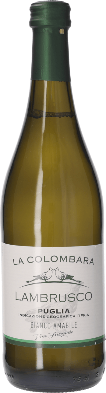 Foto van Colombara Lambrusco bianco op witte achtergrond