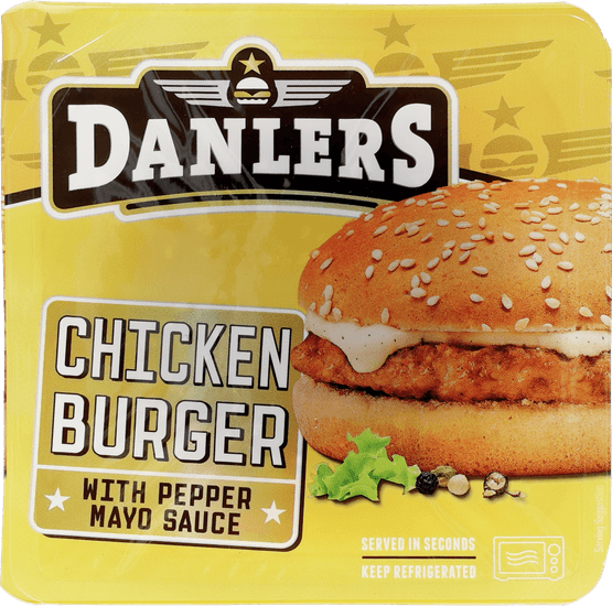 Foto van DANLERS Chickenburger 1 st. op witte achtergrond
