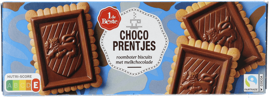 Foto van 1 de Beste Chocoprentjes melk op witte achtergrond