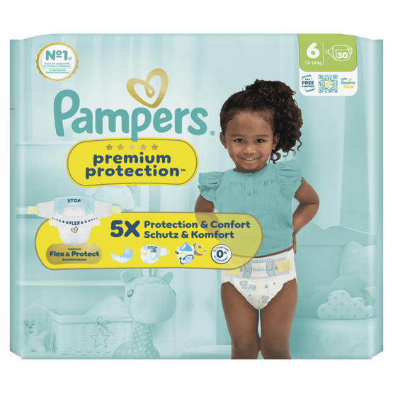 Foto van Pampers Premium protection maat 6 op witte achtergrond