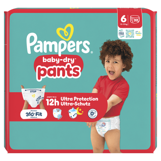 Foto van Pampers Baby dry pants maat 6 op witte achtergrond