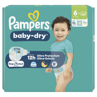 Pampers Baby dry maat 6 - 34 Stuks