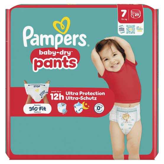 Foto van Pampers Baby dry pants maat 7 op witte achtergrond