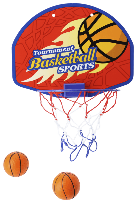 Foto van Basketbalring met bord 28 x 21 cm op witte achtergrond