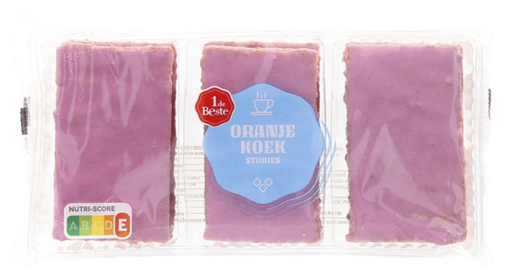 Foto van 1 de Beste Oranjekoekstukjes op witte achtergrond