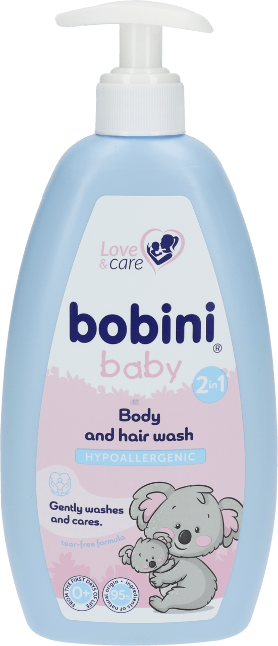 Foto van Bobini Baby wash body and hair op witte achtergrond