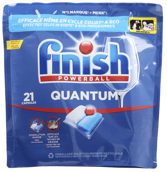 Foto van Finish Quantum 21 stuks op witte achtergrond