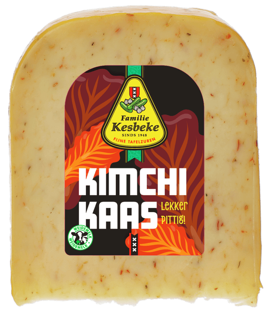 Foto van Kesbeke Kaas kimchi op witte achtergrond