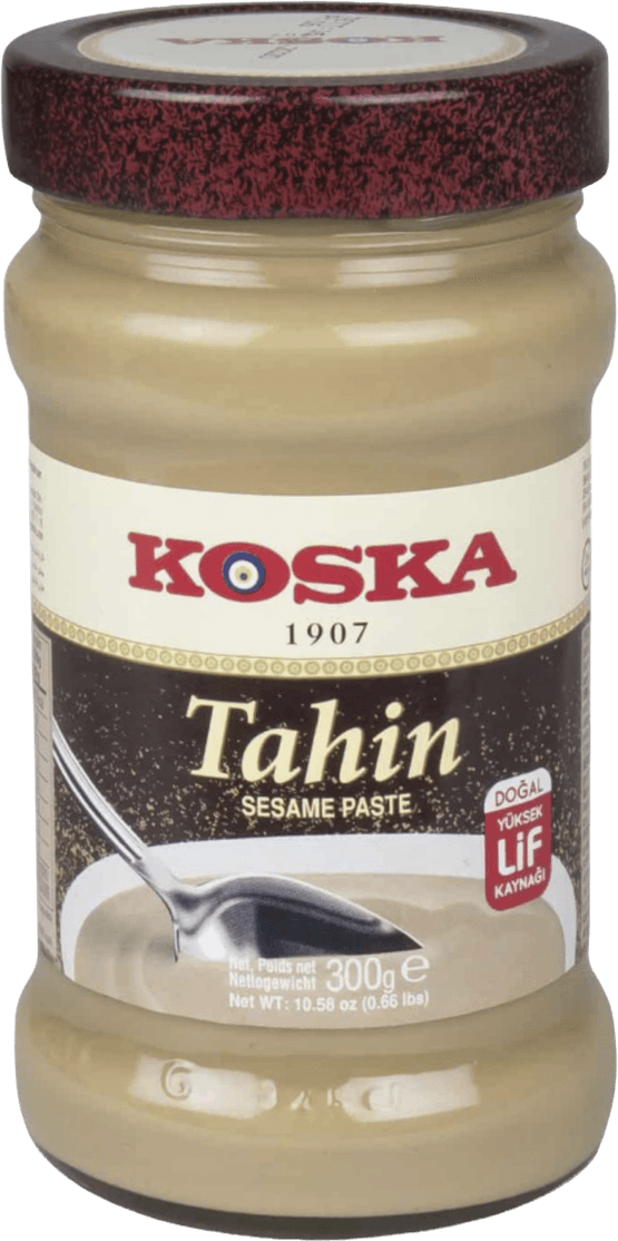 Foto van Koska Sesampasta op witte achtergrond