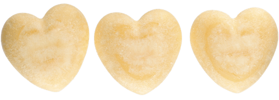 Foto van Aroma hartjes op witte achtergrond