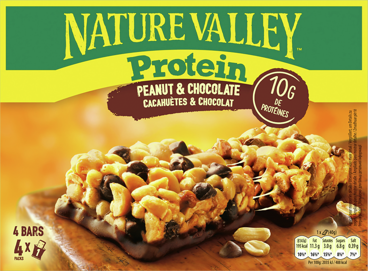 Nature Valley Protein bar peanut & chocolate 4-pack