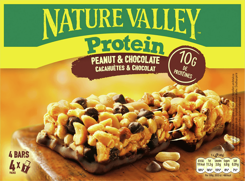 Nature Valley Protein bar peanut & chocolate 4-pack