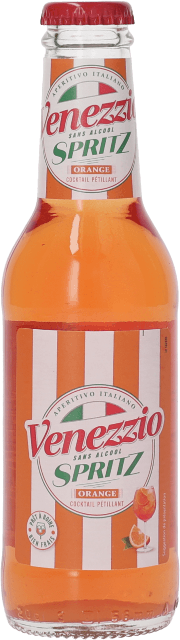 Foto van Venezzio Spritz 0.0% op witte achtergrond