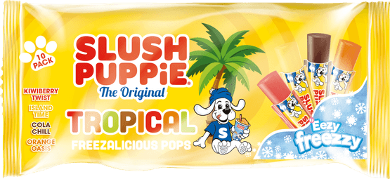 Foto van ICE POPS Slush puppie tropics 10 st. op witte achtergrond