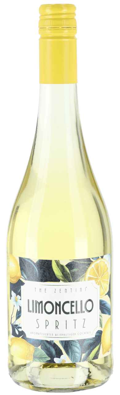 Foto van Limoncello spritz op witte achtergrond