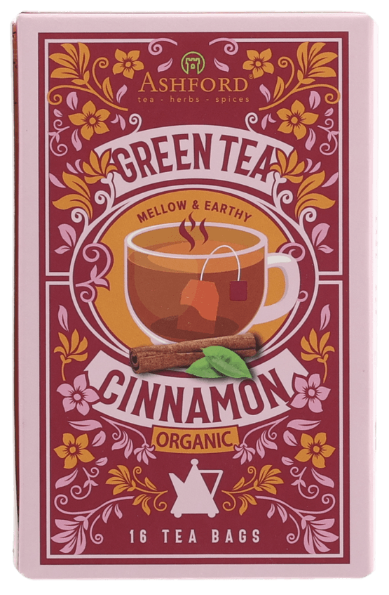 Foto van Ashford Groene thee cinnamon op witte achtergrond