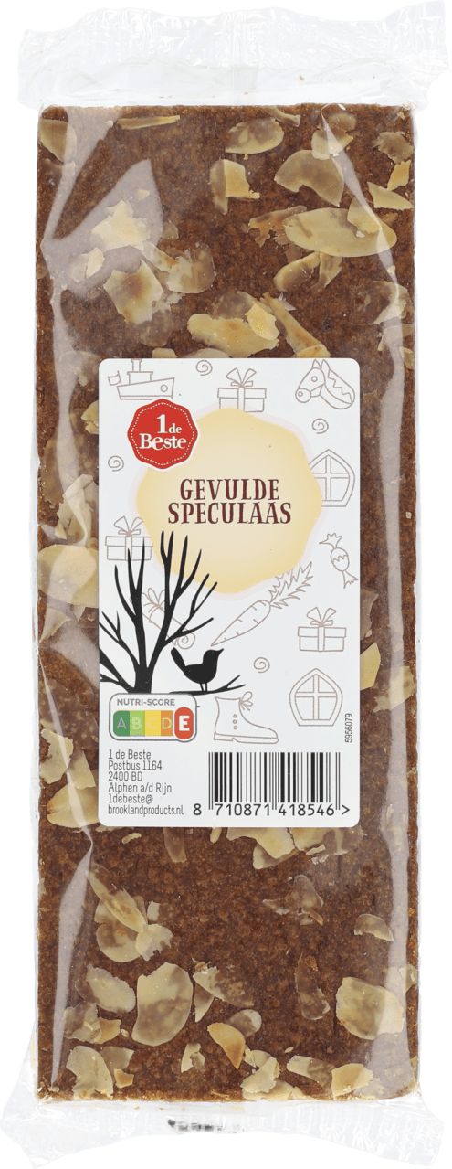 Foto van 1 de Beste Gevuld speculaas op witte achtergrond