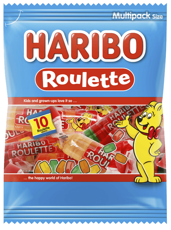 Foto van Haribo Roulette 10 st. op witte achtergrond
