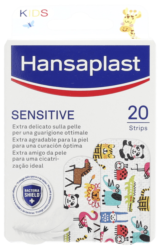 Foto van Hansaplast Pleisters sensitive kids op witte achtergrond